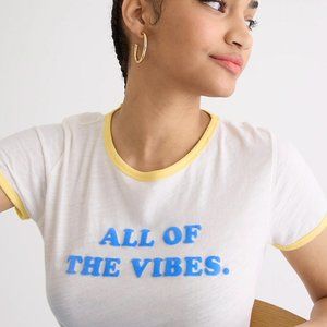 NWT J. Crew "All of the Vibes" T-shirt
